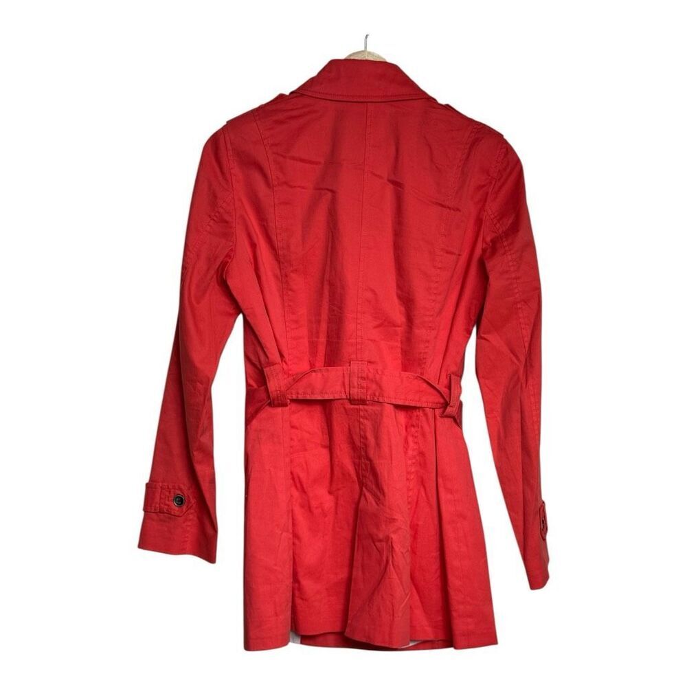 Zara basic coral trench coat with belt #trenchcoat large - Picture 3 of 8